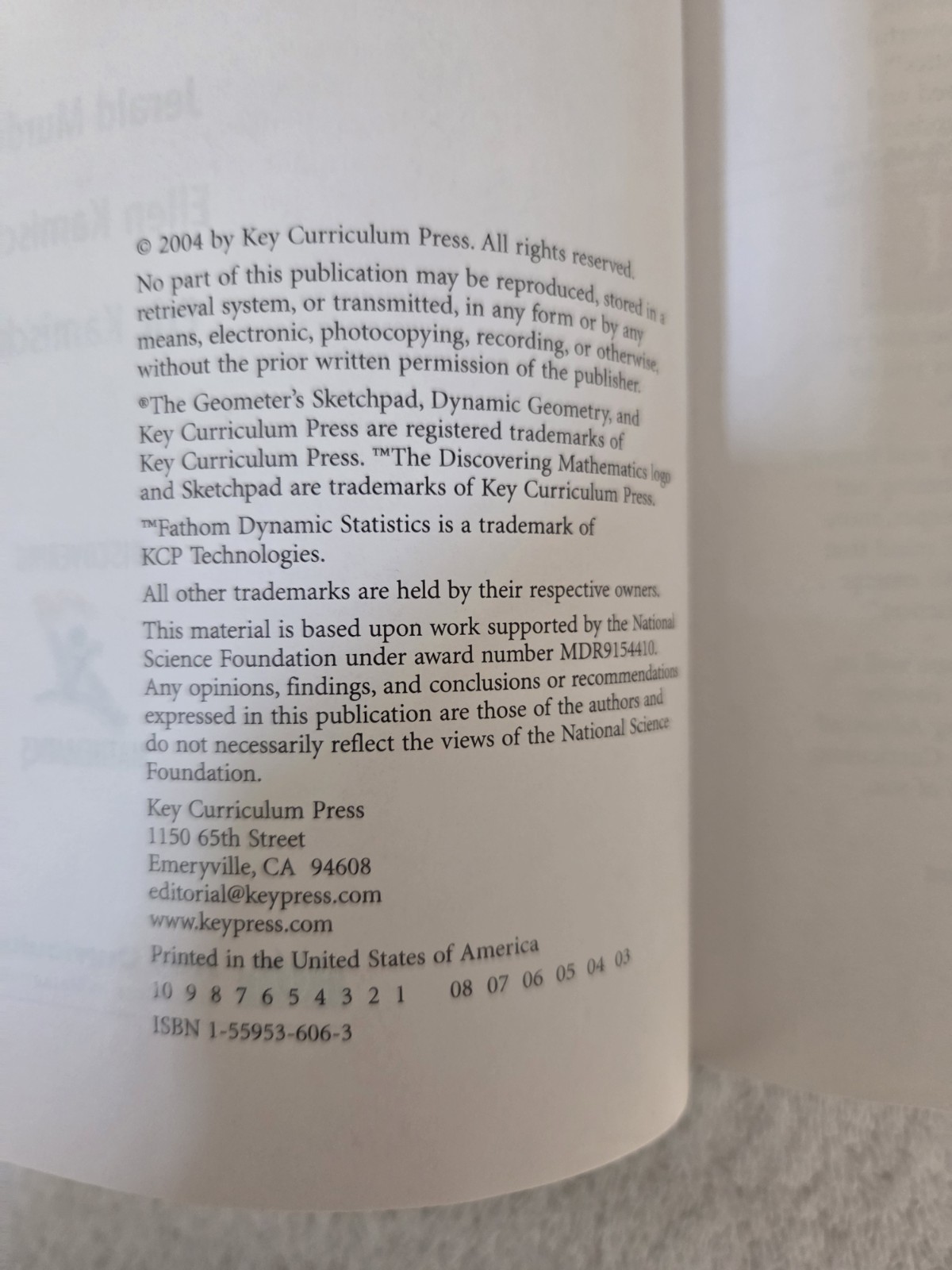 Discovering Advanced Algebra By Textbook Key Curriculum Press