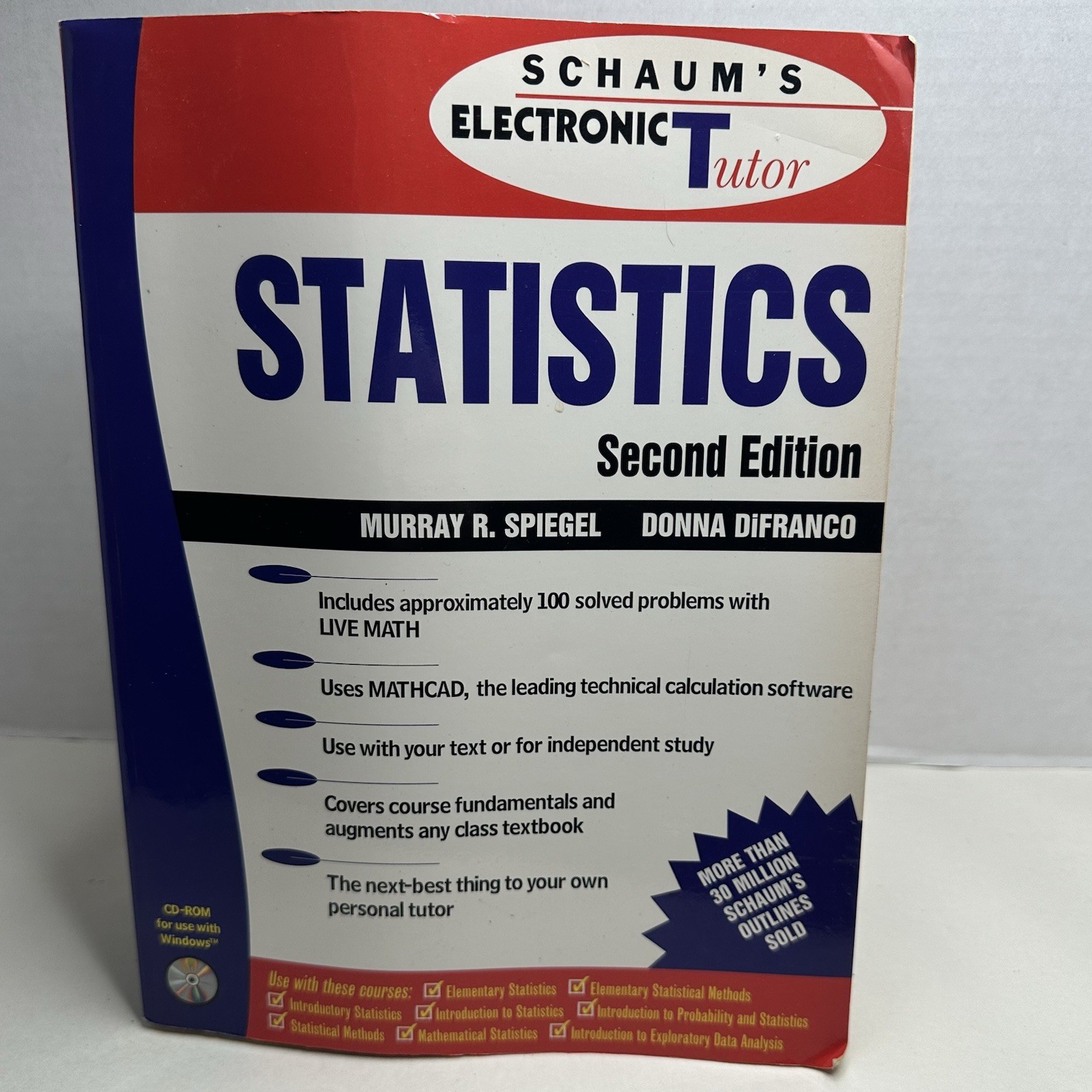 Schaum’s Outline of Statistics – paperback, Murray R Spiegel, 9780070602816