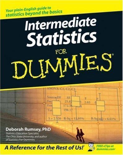 Intermediate Statistics For Dummies – paperback, 9780470045206, Deborah J Rumsey