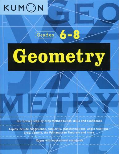 Geometry: Grade 7-8 (Kumon Middle School Geometry) – Paperback By Kumon – GOOD