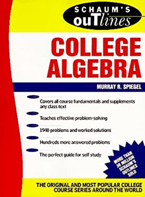 College Algebra Paperback Murray R. Spiegel