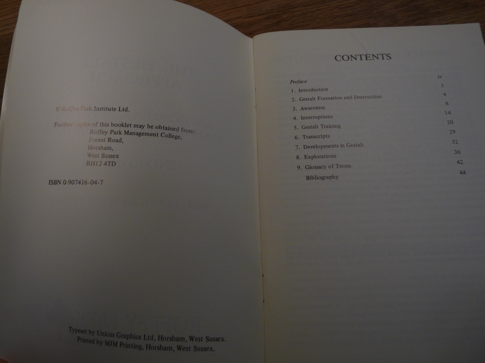 The Gestalt Approach 2nd Edition Soft Cover Book Neil Clark/Tony Fraser – Roffey