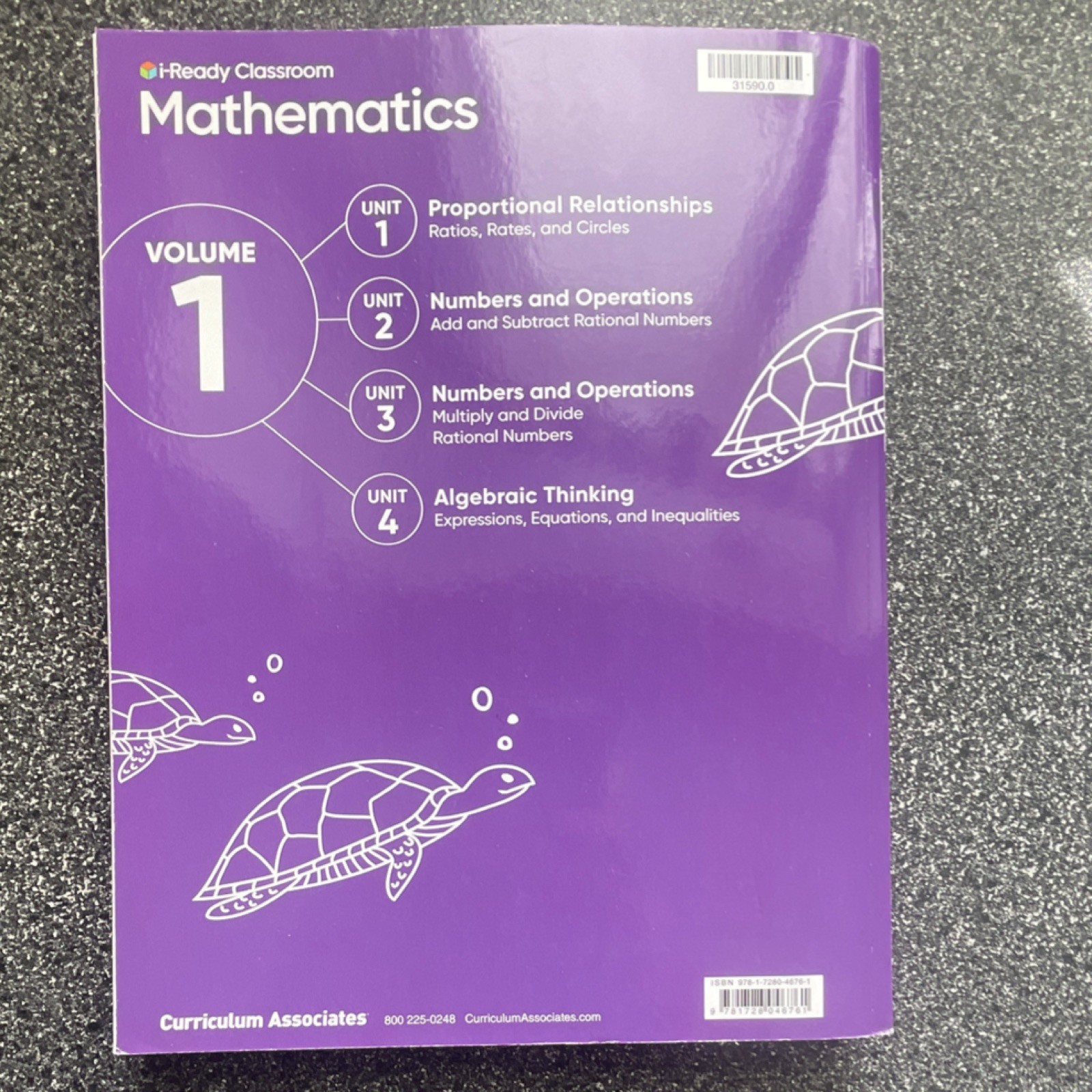 i-Ready Classroom Mathematics Grade 7 Volume 1 Paperback Curriculum Associates