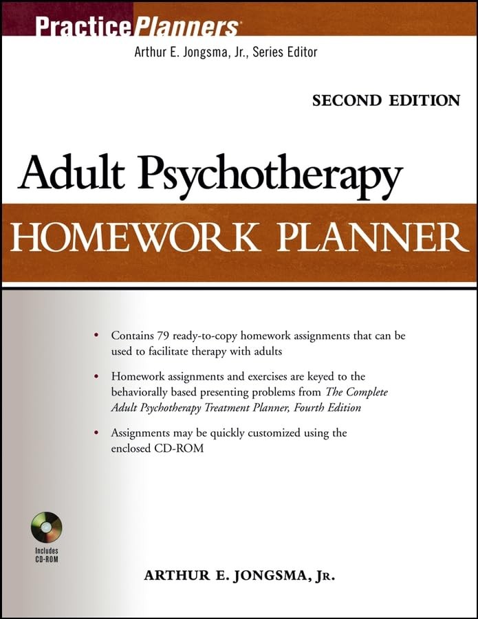 Adult Psychotherapy Homework Planne…, Jongsma Jr., Ar