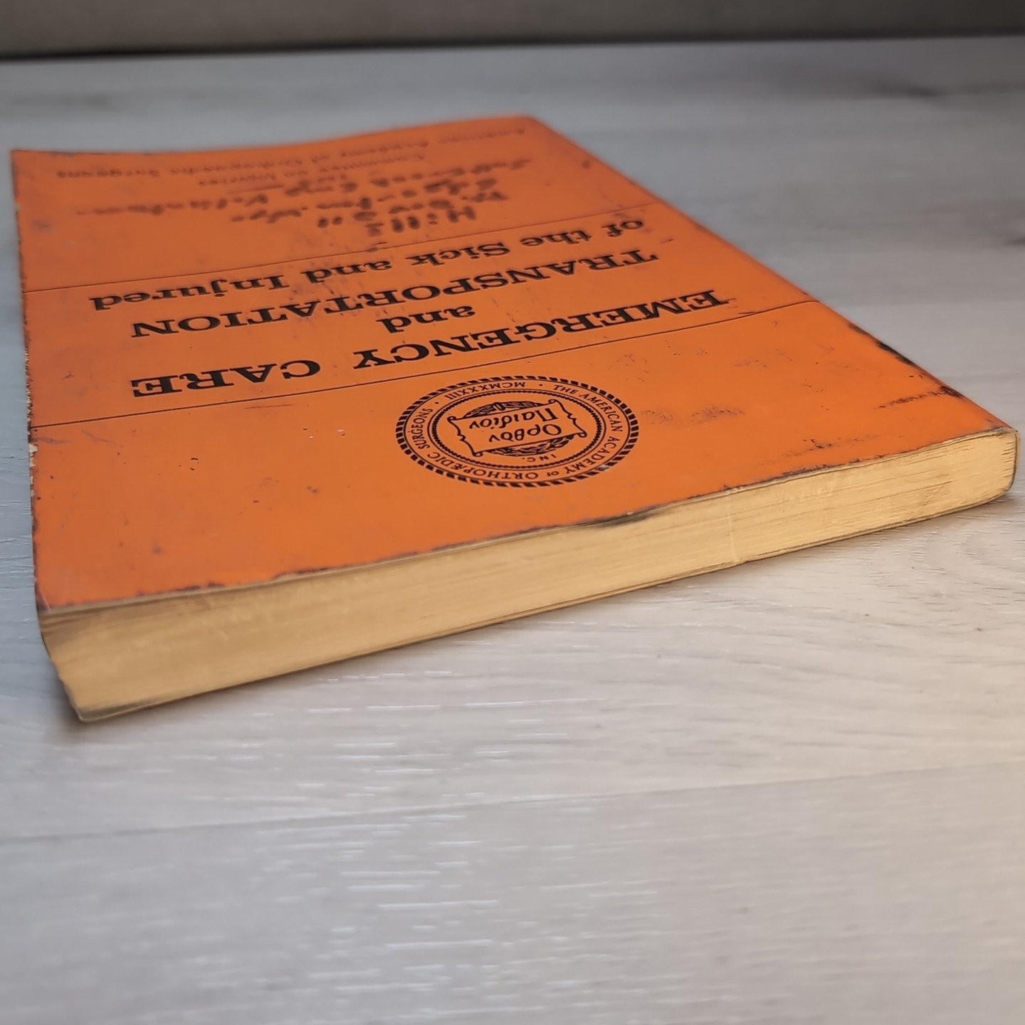 Vintage Early Emergency Care Transportation Sick Injured AAOS EMT Manual 1970s