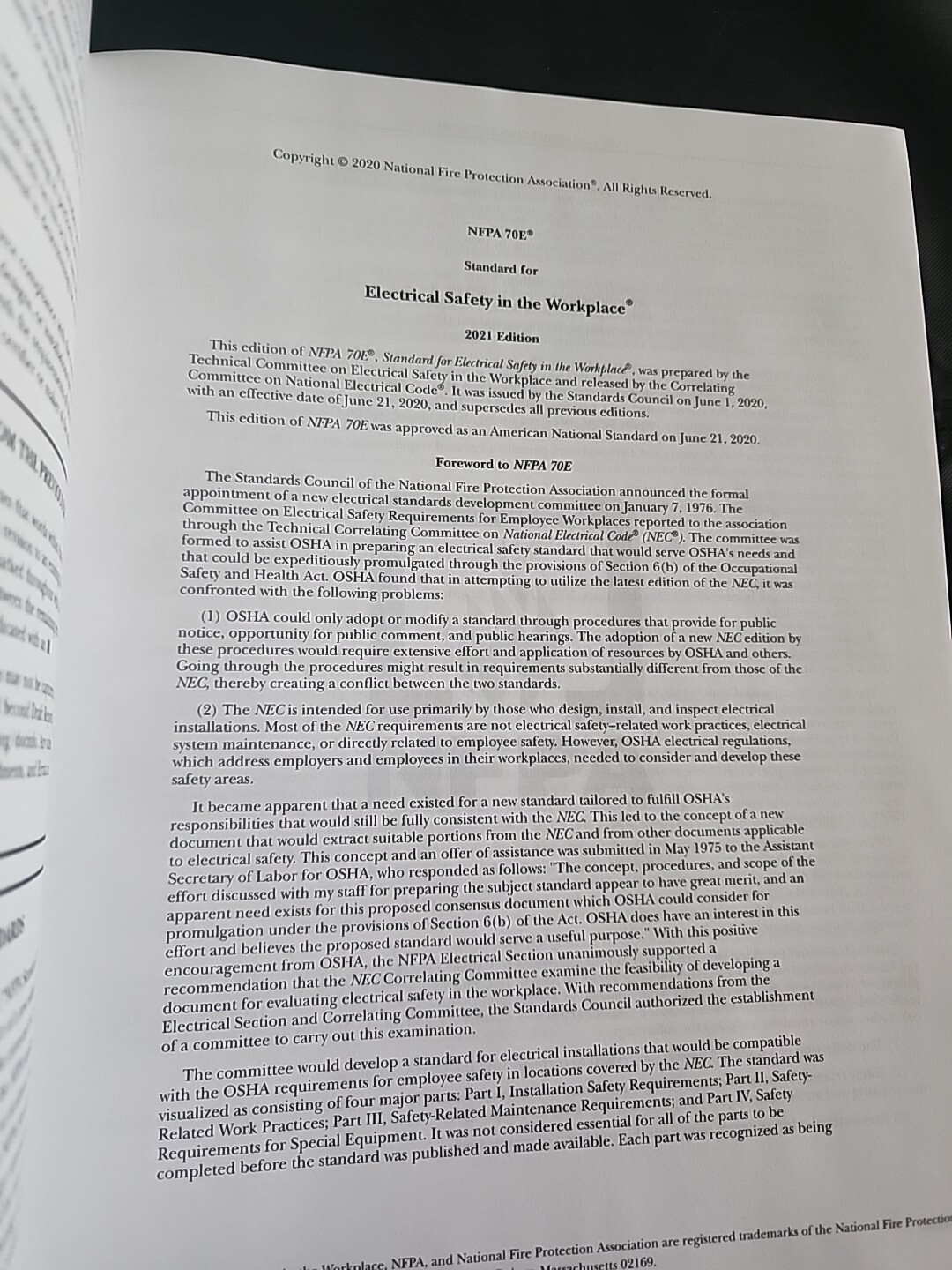 Electrical Safety-Related Work Practices, Based on the NFPA 70E 2021 by…