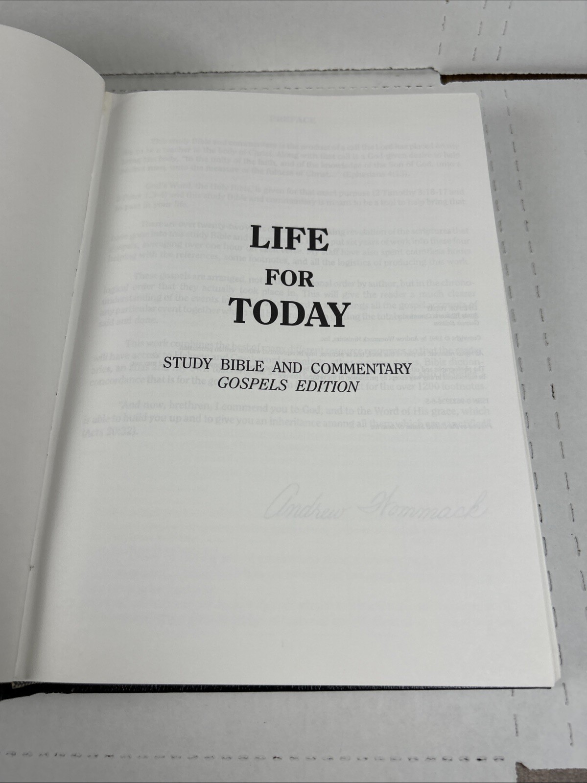 Life for Today: Study Bible and Commentary Gospels Edition by Andrew Wommack