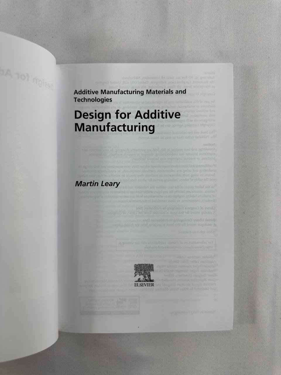 Design for Additive Manufacturing