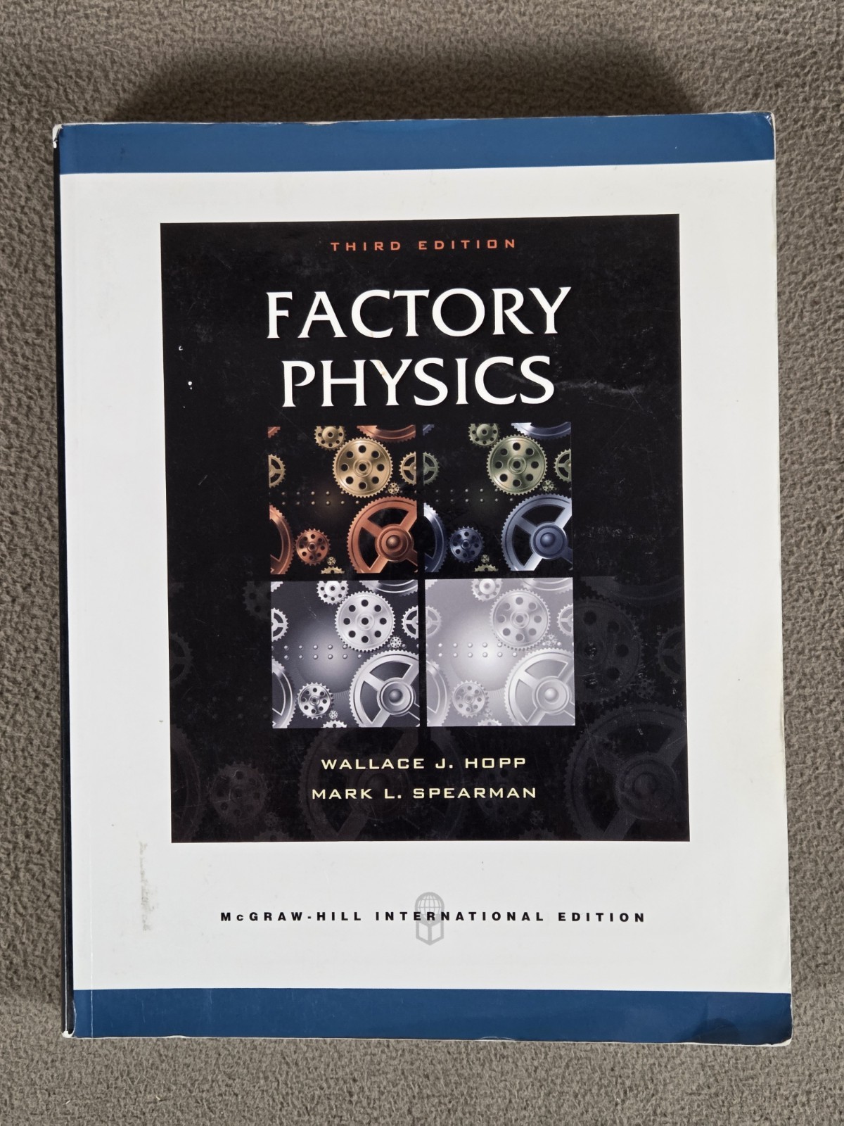 Factory Physics 3rd Edition Hopp and Spearman International Edition 2008