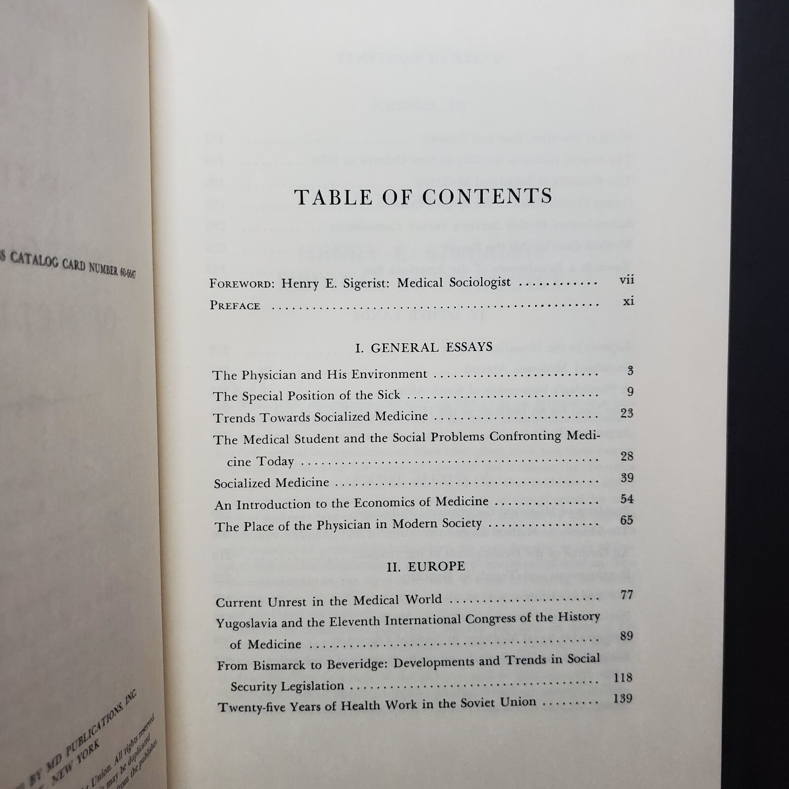 Vintage Medical, 2 Volume Box Set, on the History/Sociology of Medicine (1960)