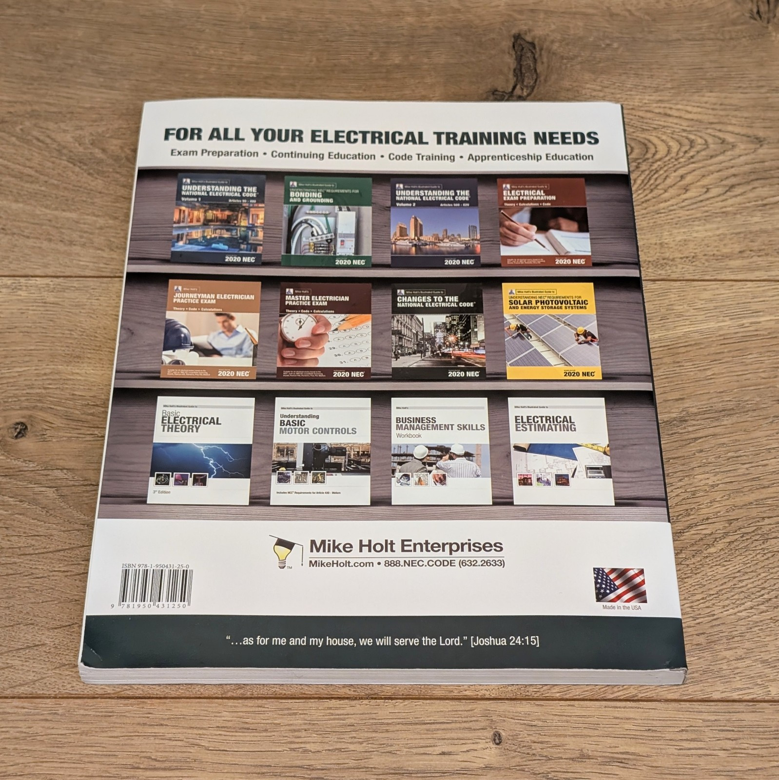 Mike Holt’s Illustrated Electrical Apprenticeship Year Supplement 2020 NEC Lev 1