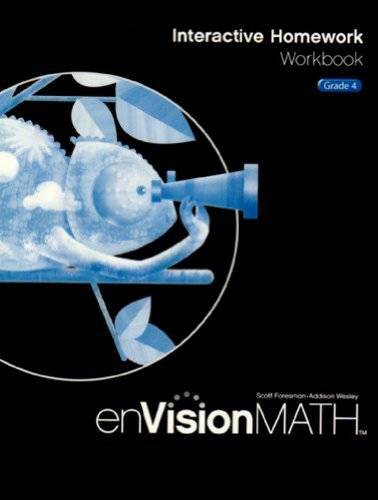 EnVision Math 2009 Interactive Homework Workbook, Grade 4 – Paperback – GOOD