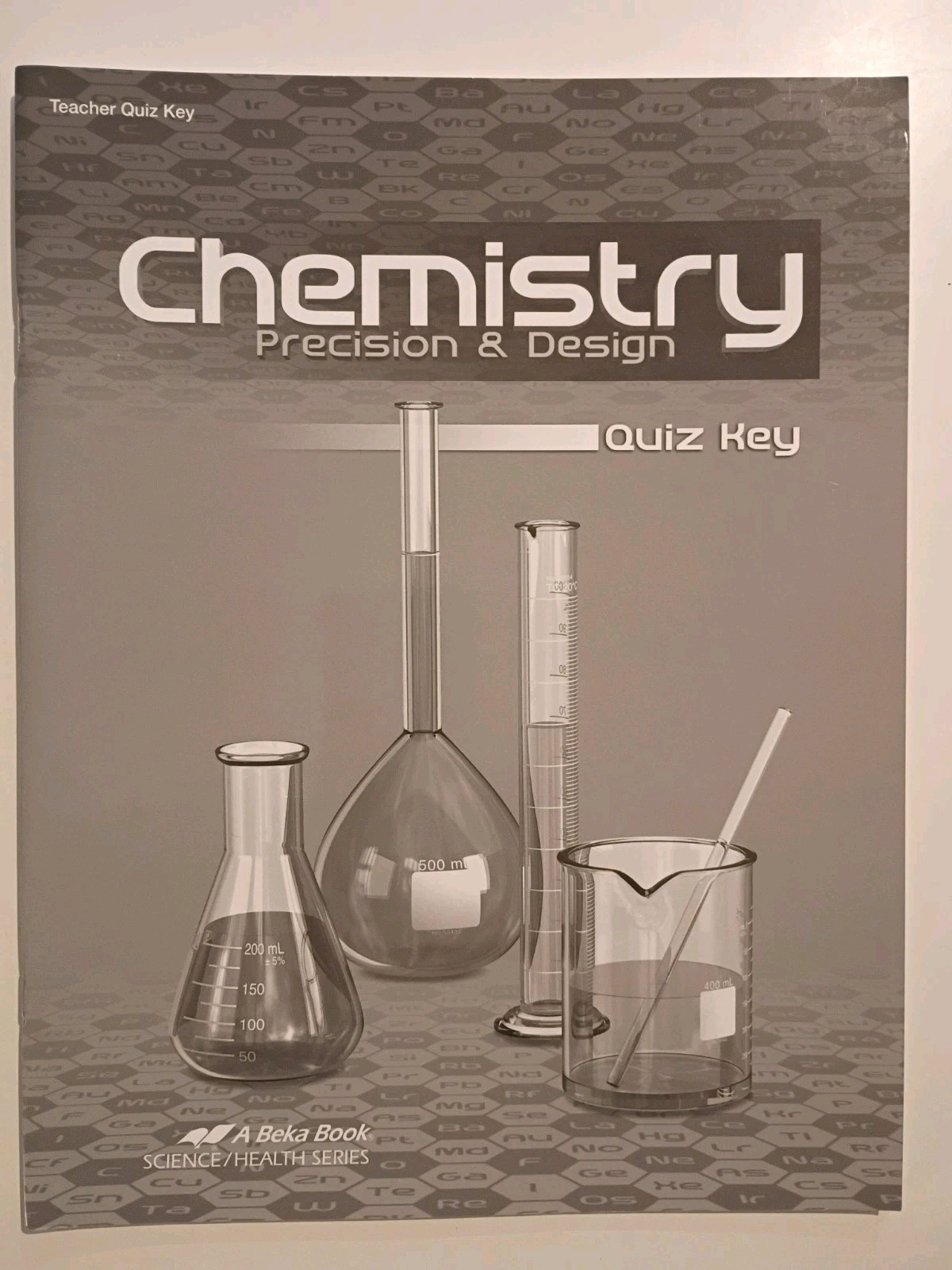 A Beka Chemistry Precision Design Quiz Key Homeschool Curriculum Book Abeka 3E
