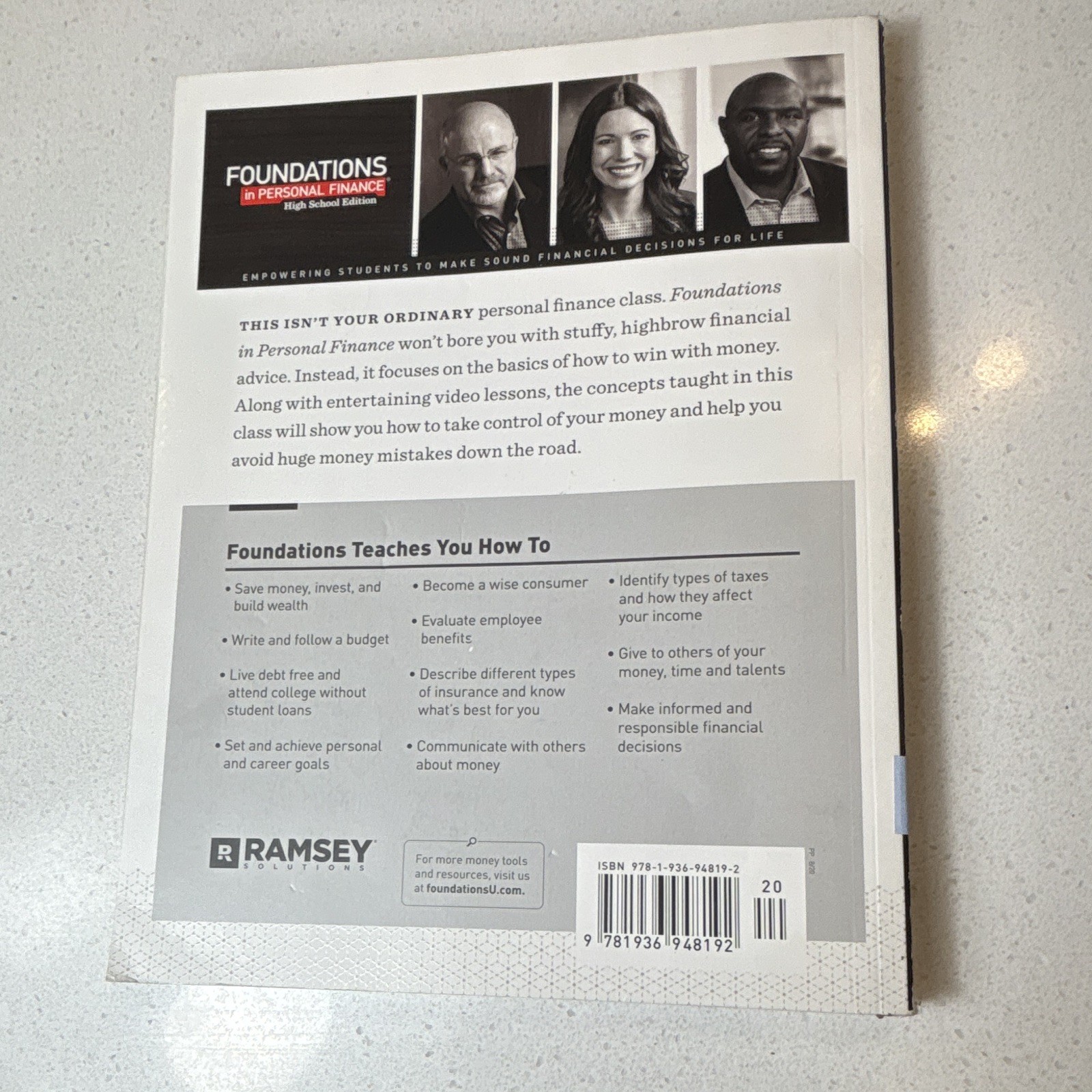 Foundations in Personal Finance High School Homeschool PB 2014 Dave Ramsey
