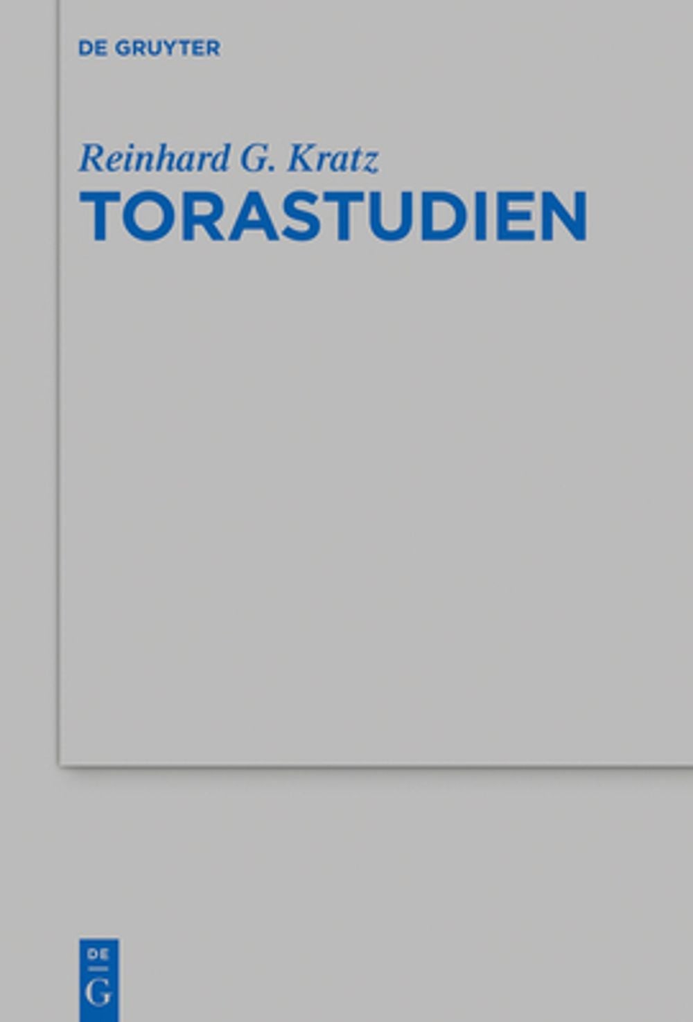 Torastudien by Reinhard G. Kratz (German) Hardcover Book
