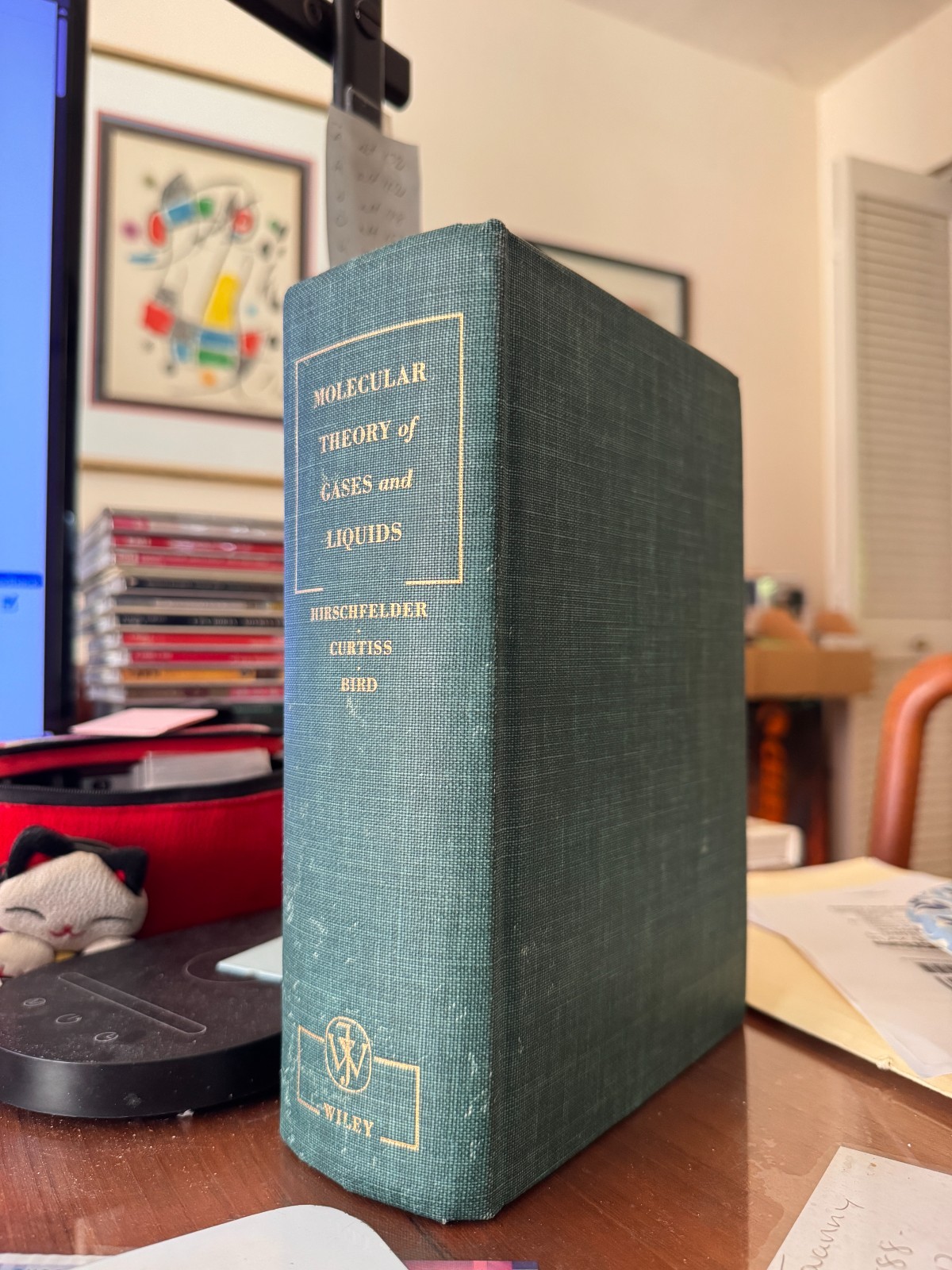 Molecular Theory of Gases & Liquids, Hirschfelder, Curtiss & Bird, Hardcover