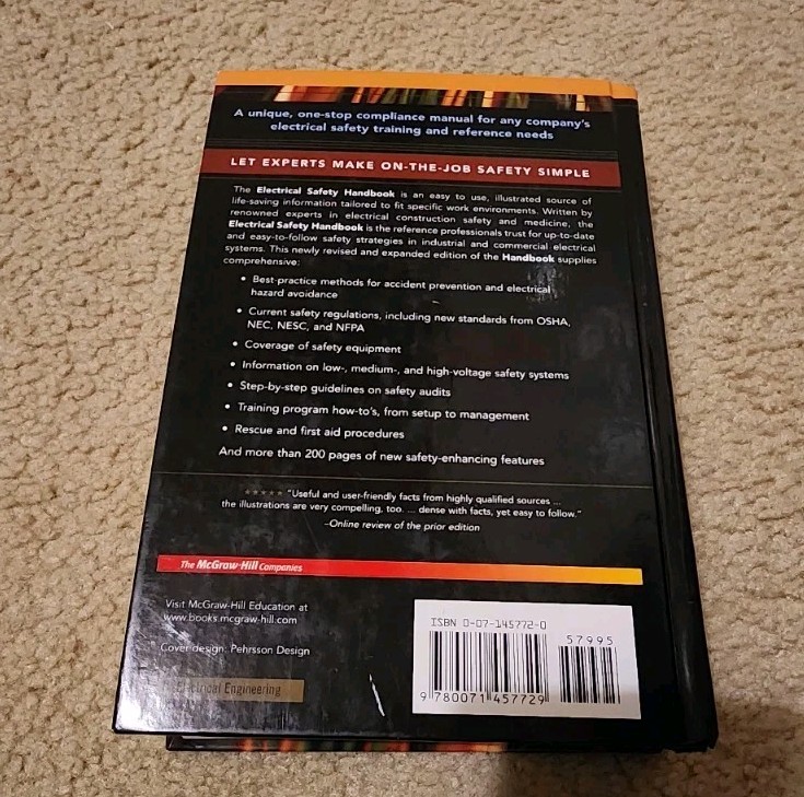 Electrical Safety Handbook Third Edition NEC OSHA NFPA 70E Industrial Reference