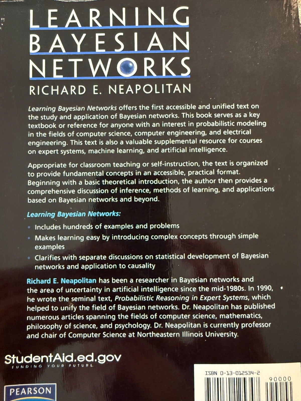 Learning Bayesian Networks (Softcover) Richard E. Neapolitan [2004]