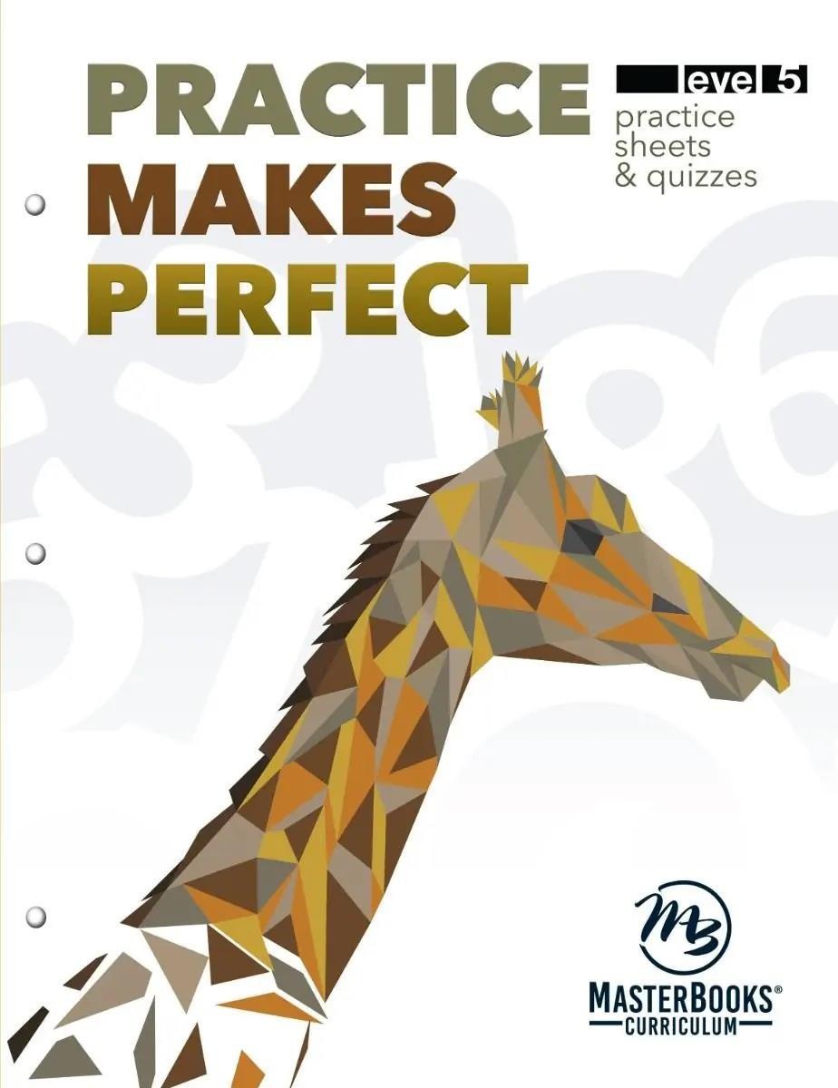 New Master Books PRACTICE MAKES PERFECT Level 5 Math Lessons Living Education