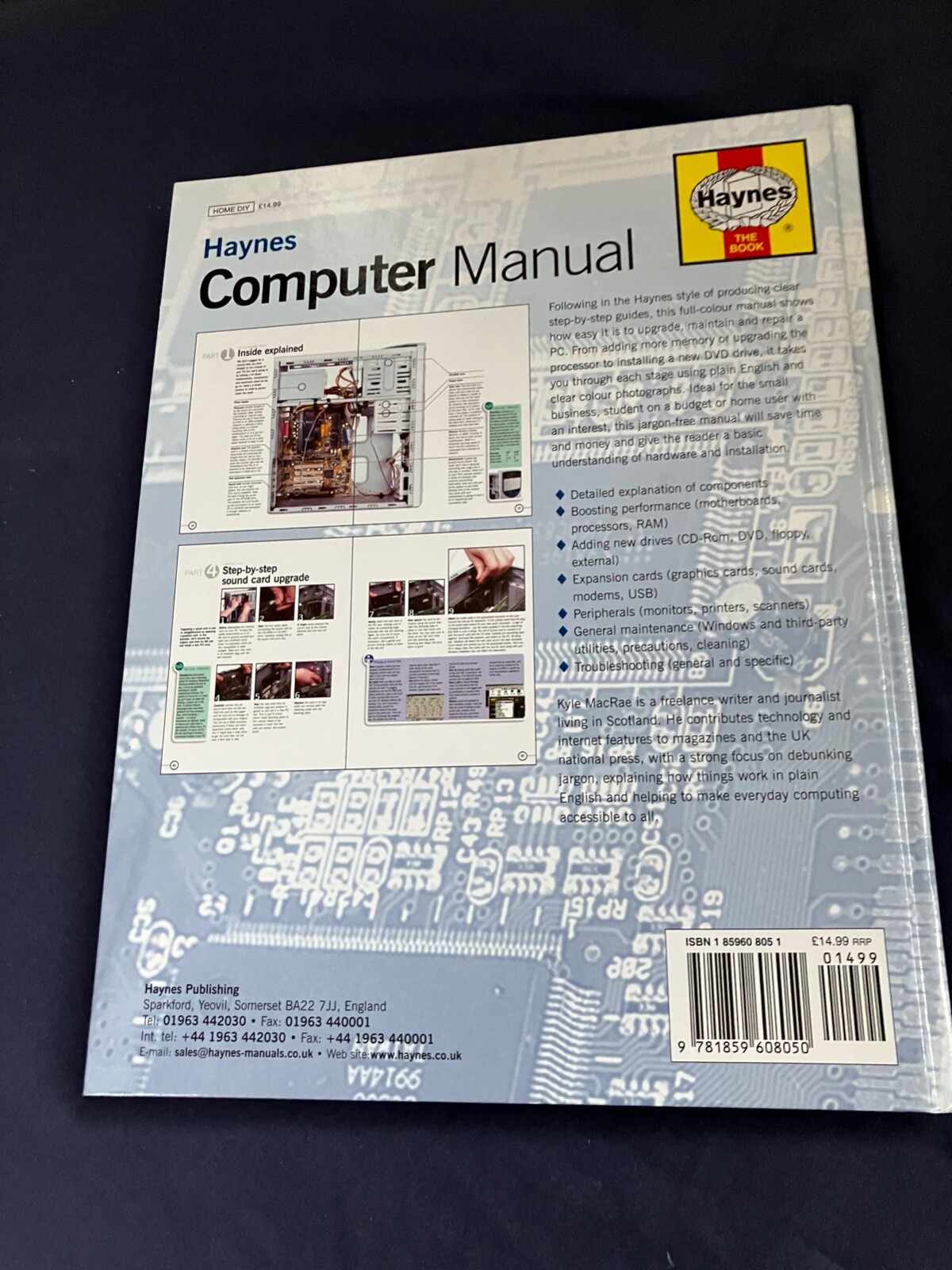 HAYNES MANUAL L7805 COMPUTER MANUAL KYLE MACRAE 160 PAGES VERY CLEAN SOLID BOOK
