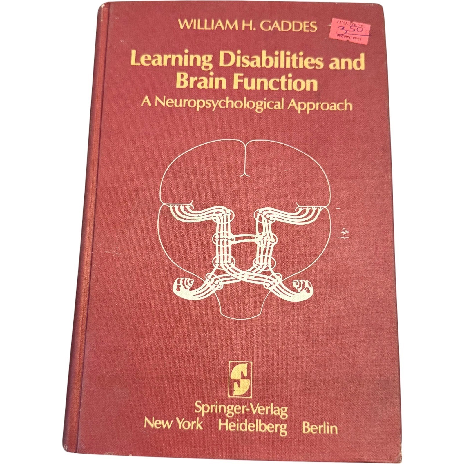 Springer Learning Disabilities and Brain Function Gaddes Hardcover 1980 Vintage