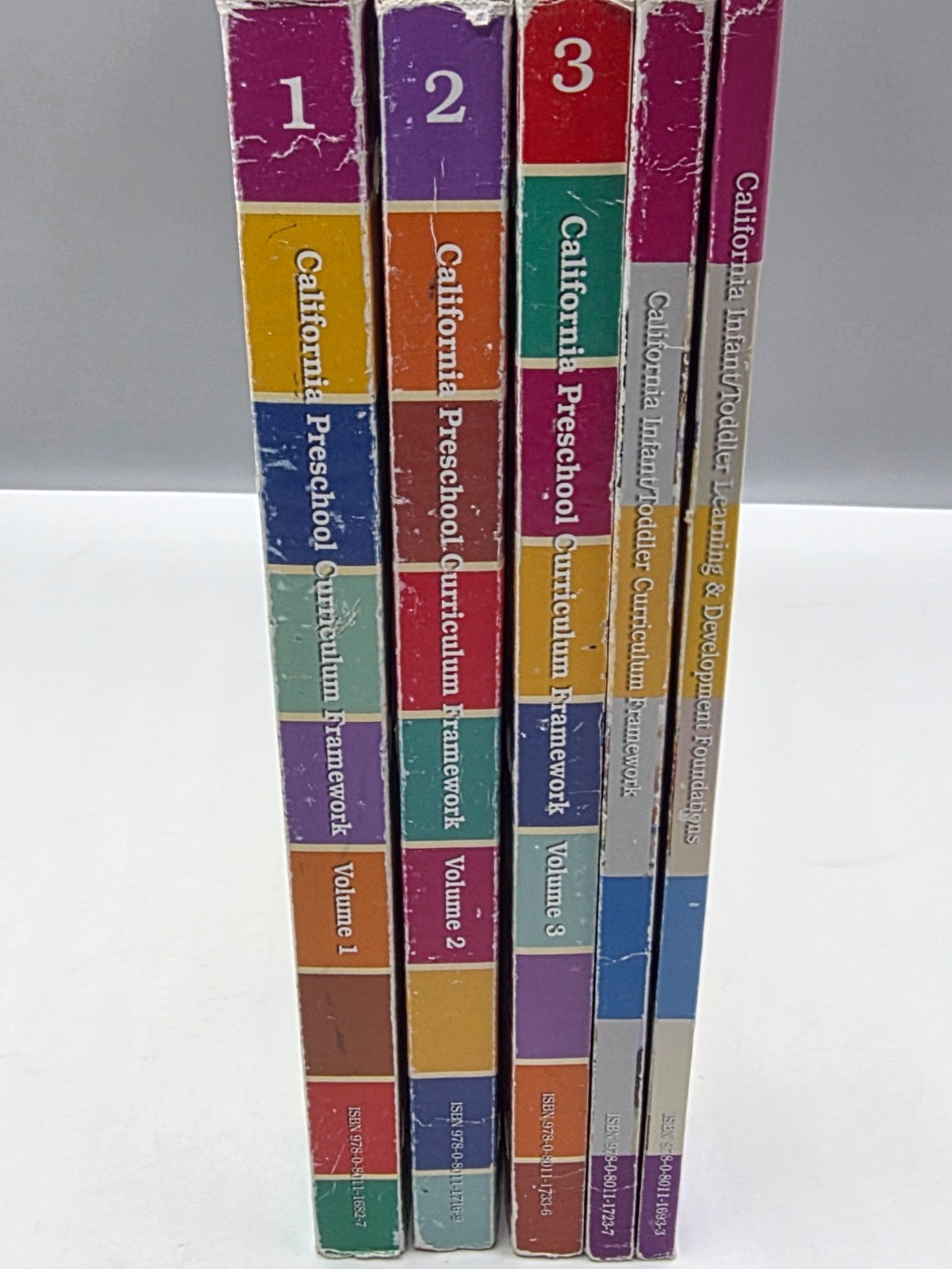 California Preschool Curriculum Framework Vol 1-3 + Infant Book LOT of 5 PB