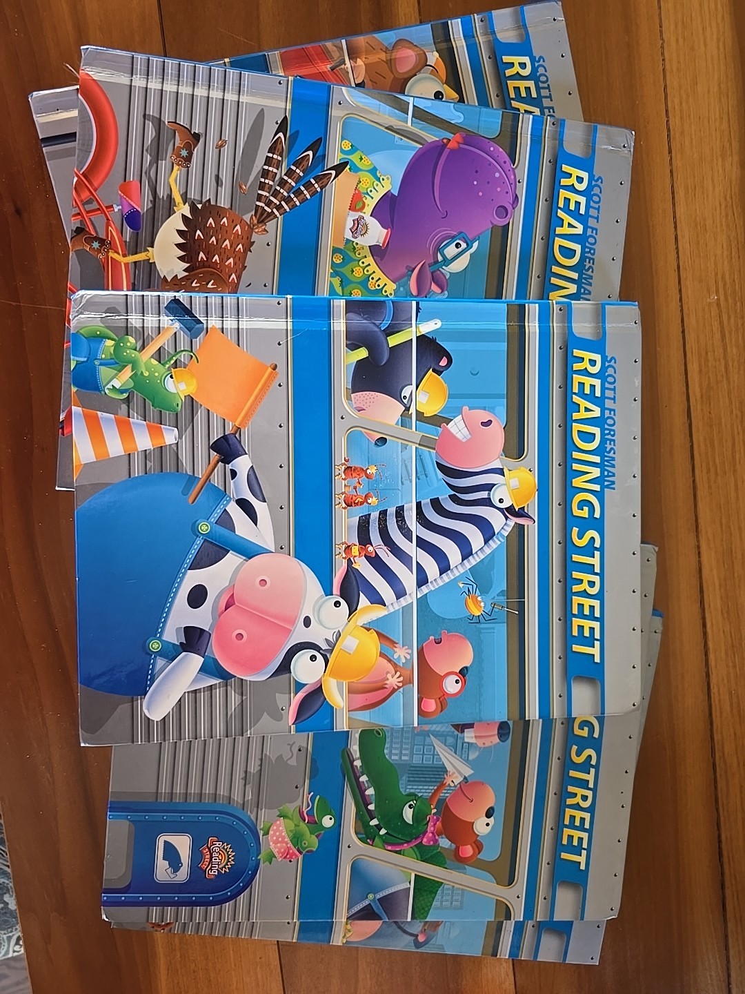 Reading Street Student Textbooks Units 1-5 and Visual Skills workbook Grade 1