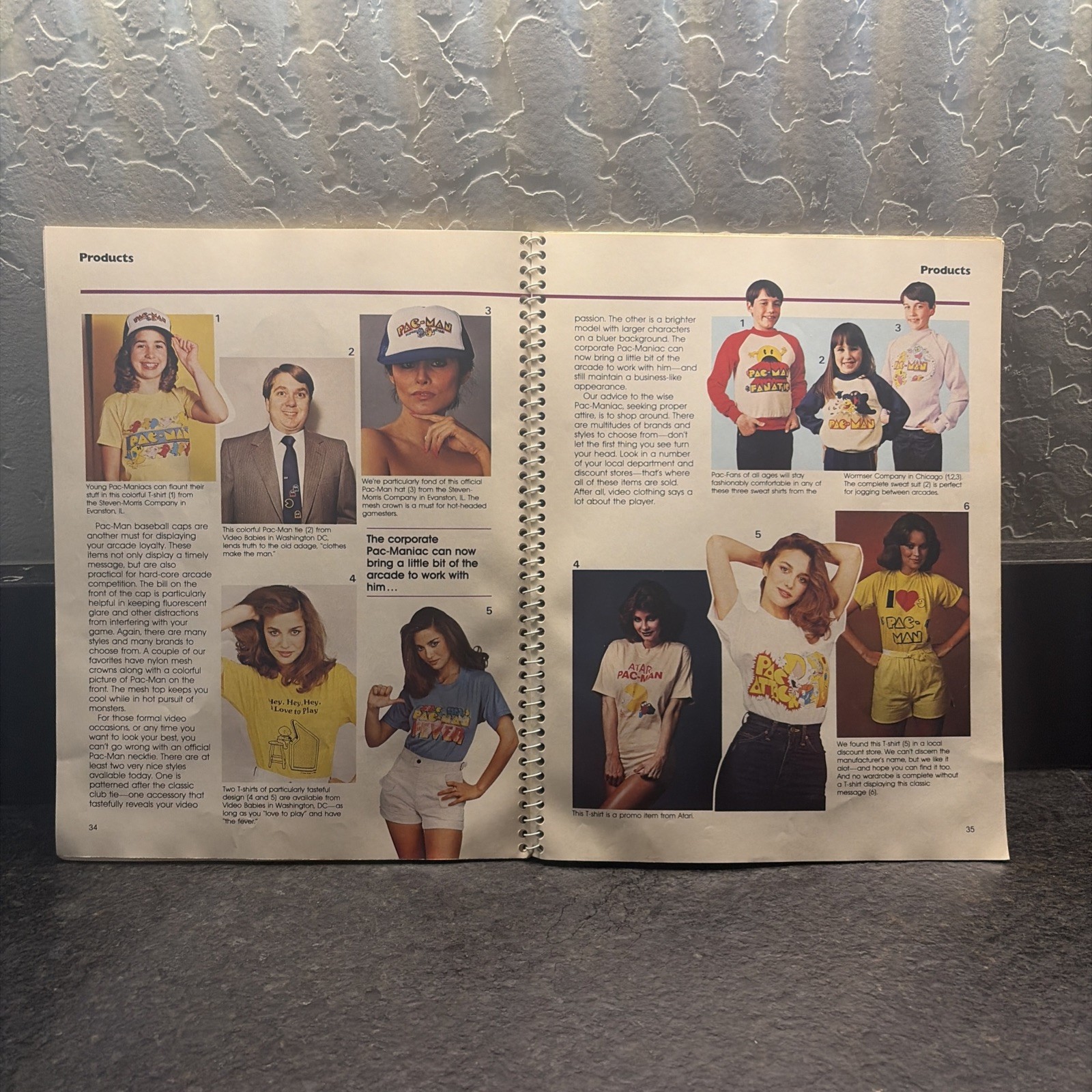 Pac-Mania 1982 Consumer Guide Spiral Book Vintage Arcade Pac-Man Strategies