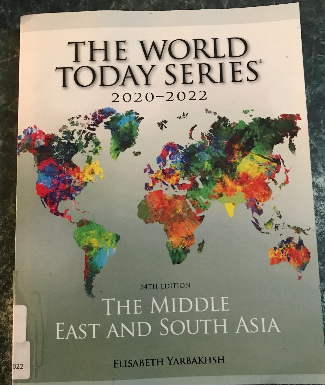 The World Today Series 2020-2022 The Middle East and South Asia, 304 pages. VG+