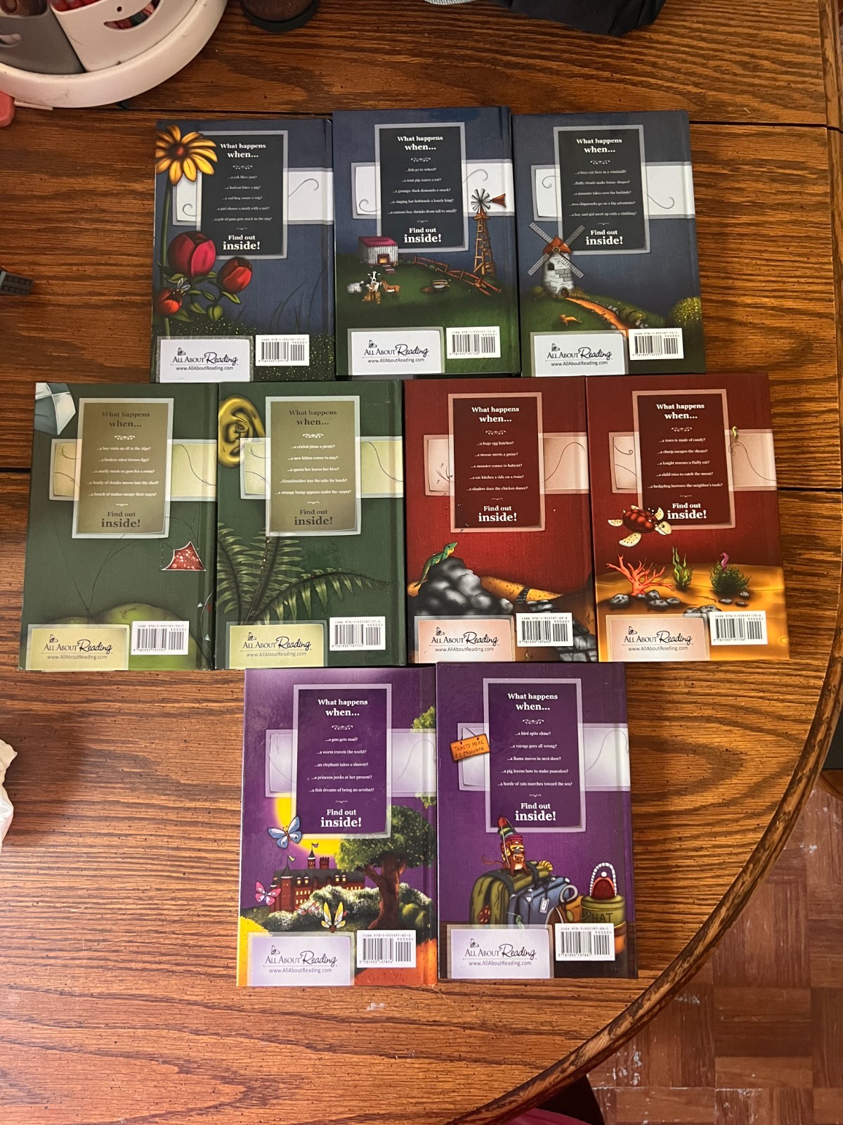 All About Reading Color Level 1, 2, 3, 4 Readers ONLY 9 Book Set