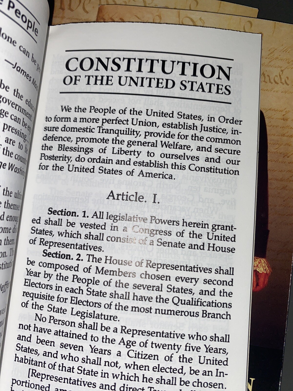 Used 25 UNITED STATES POCKET CONSTITUTION & DECLARATION OF INDEPENDENCE