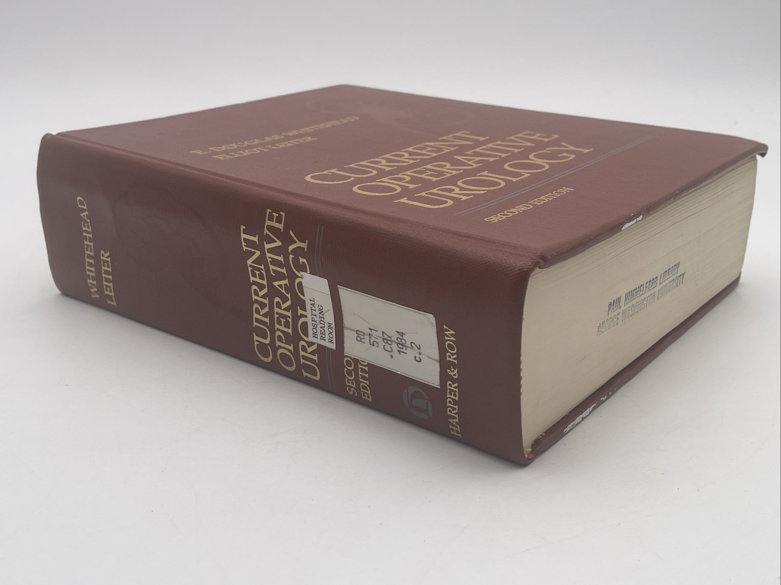 Current Operative Urology Second Edition 1994 1st Printing, E. Douglas Whitehead