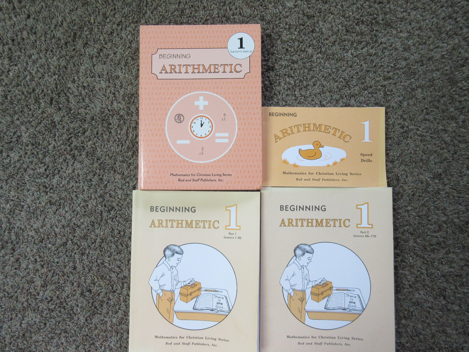 Rod & Staff Grade 1 Lot – Arithmetic Math Penmanship Reading Phonics