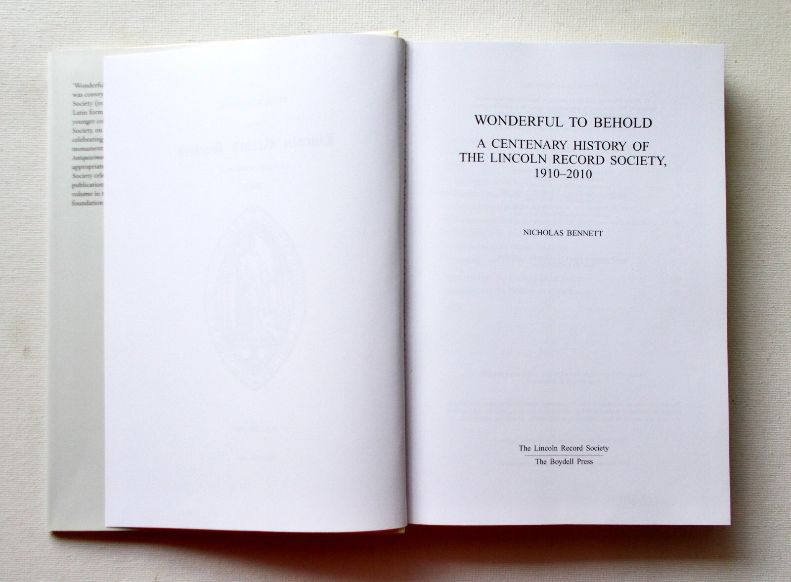 Wonderful to Behold. Hardback. Free Postage.