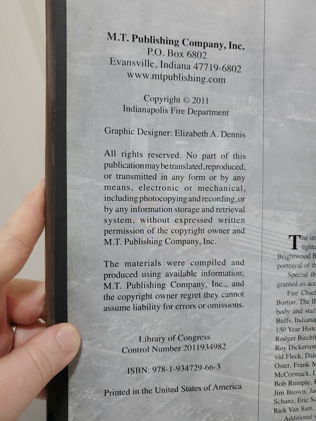 HTF Book INDIANAPOLIS FIRE DEPARTMENT 1859-2009 150th Anniversary IFD Indiana