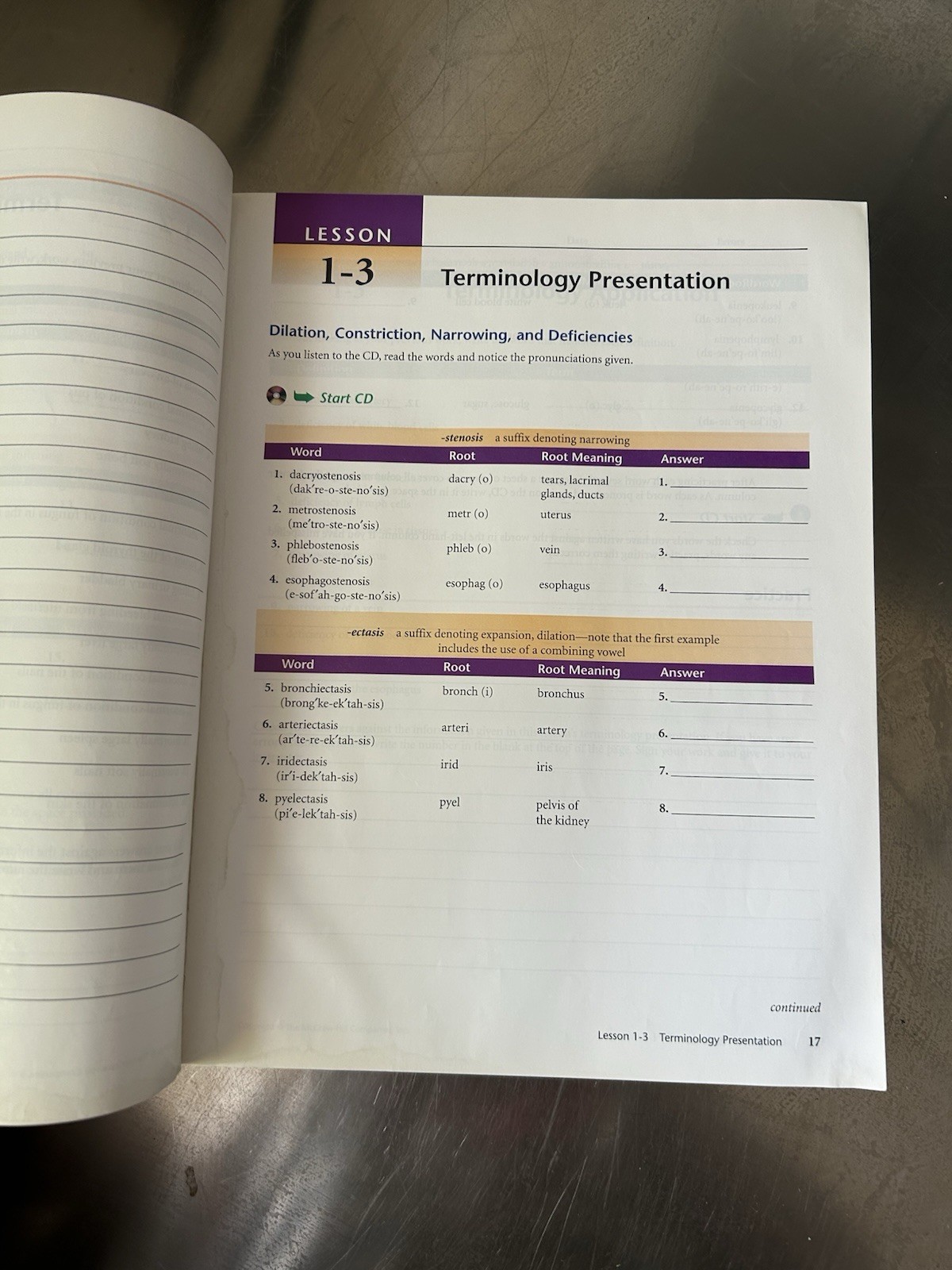 Medical Terminology by J. Patrick Fisher Book With Flash cards 552 Pages No Disk