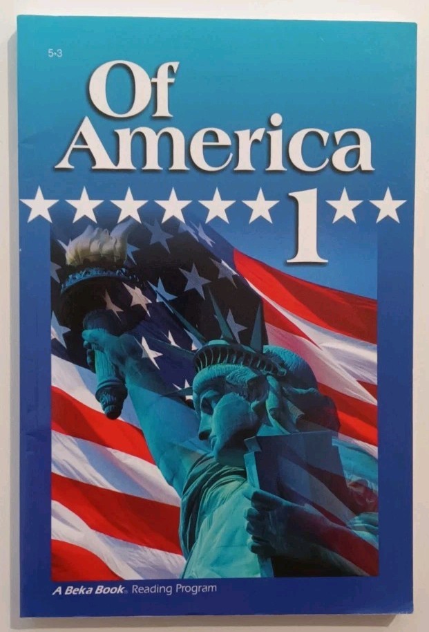 A Beka Of America 1 Third Ed. Homeschool Reading Curriculum Student Book Abeka