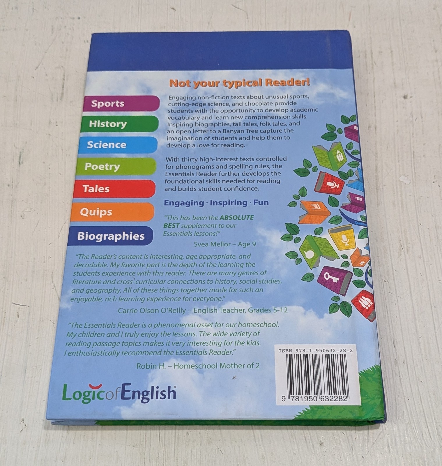 Essentials Reader Logic of English Essentials 1-30 By Kimberly Iverson HARDCOVER