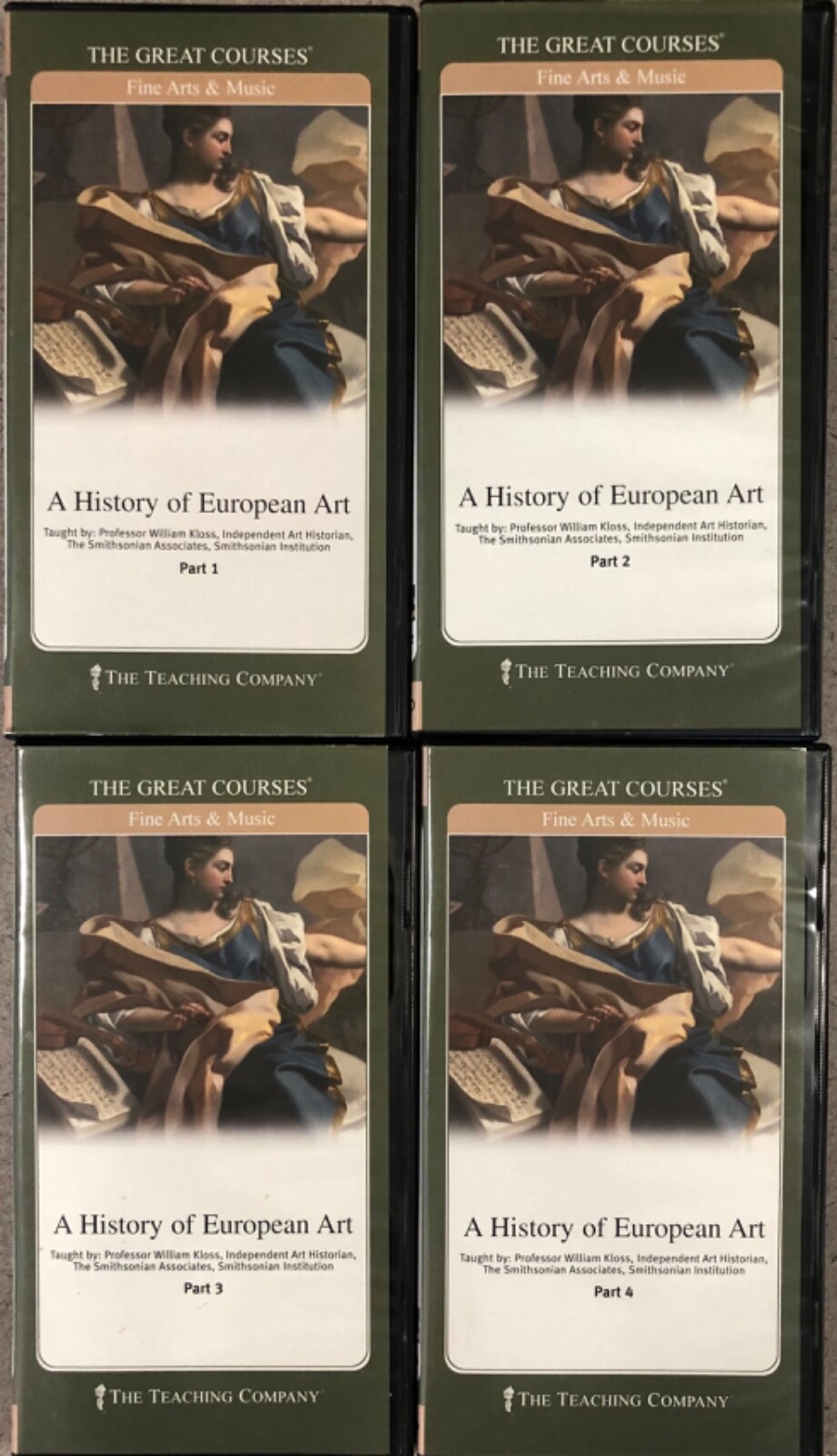 The Great Courses:A History of European Art – Lectures on DVDs with Course Books