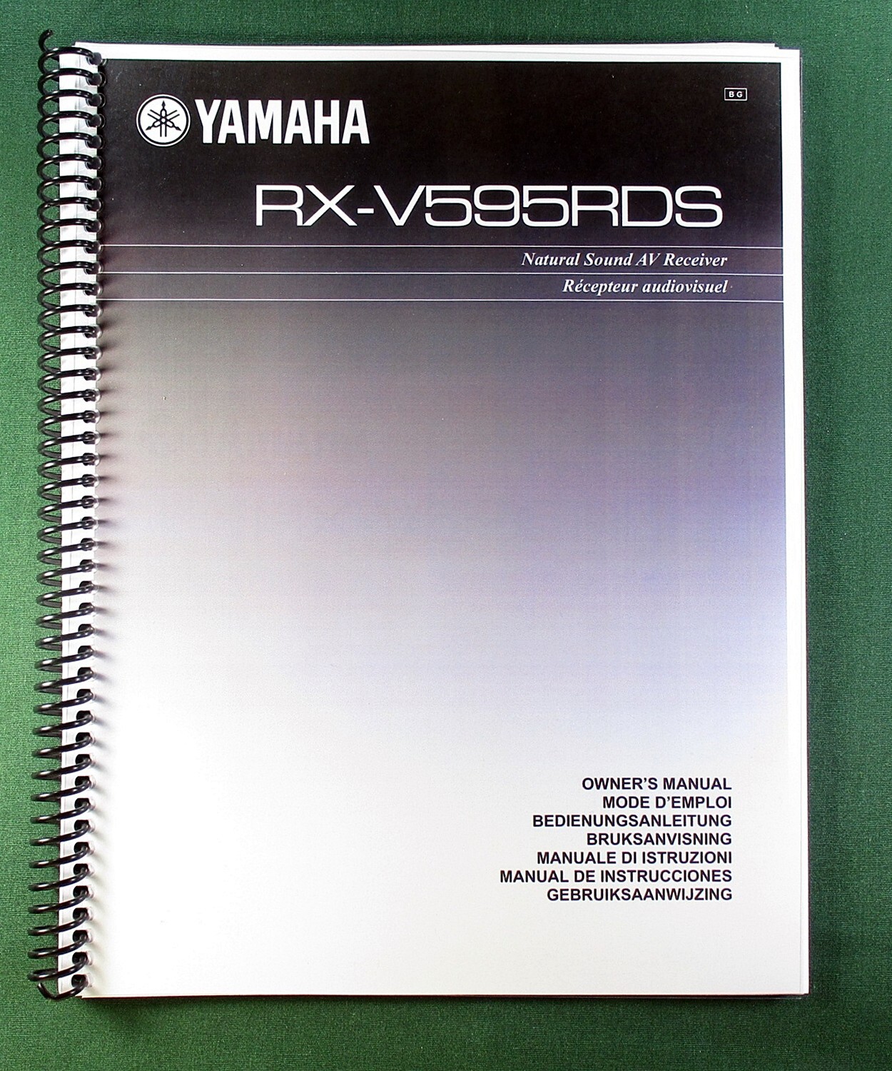 Yamaha RX-V595RDS Instruction Manual: 67 Pages & Protective Covers!