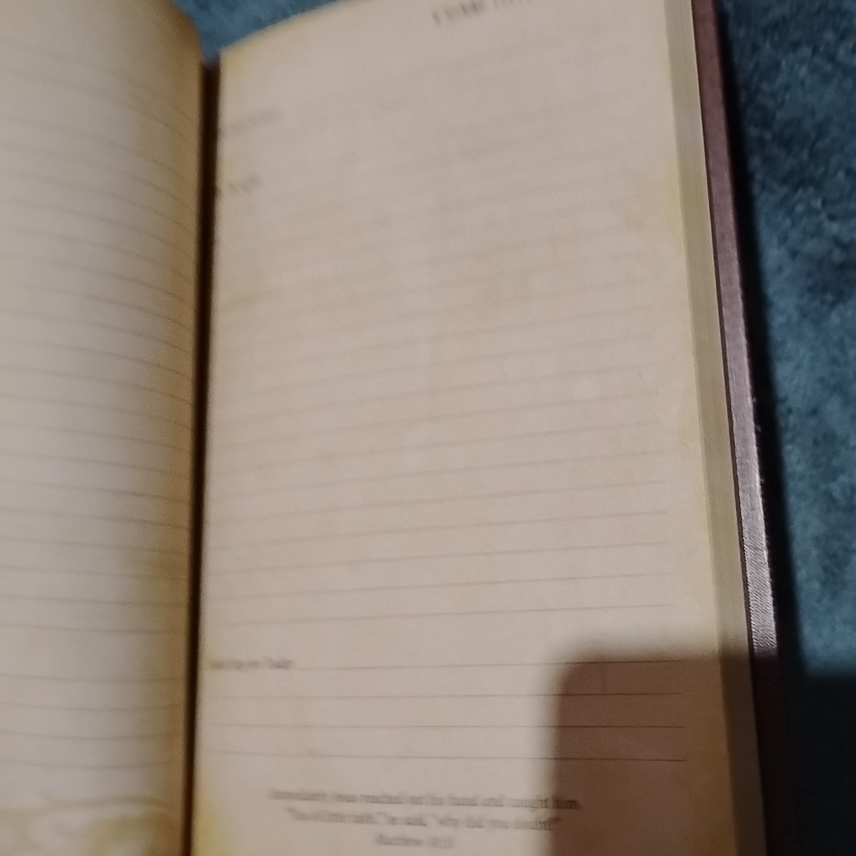 Faith Journal diary hardcover note book 176 pages Daily Bible Reading Christian