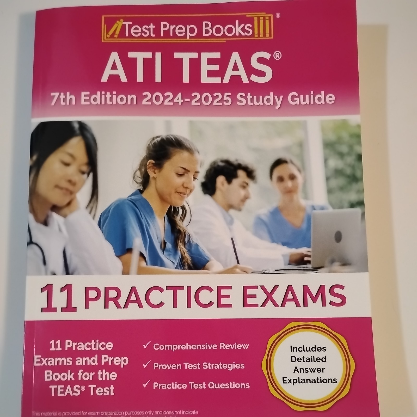 ATI TEAS 7th Edition 2024-2025 Study Guide: Practice Exams and Prep Book for the
