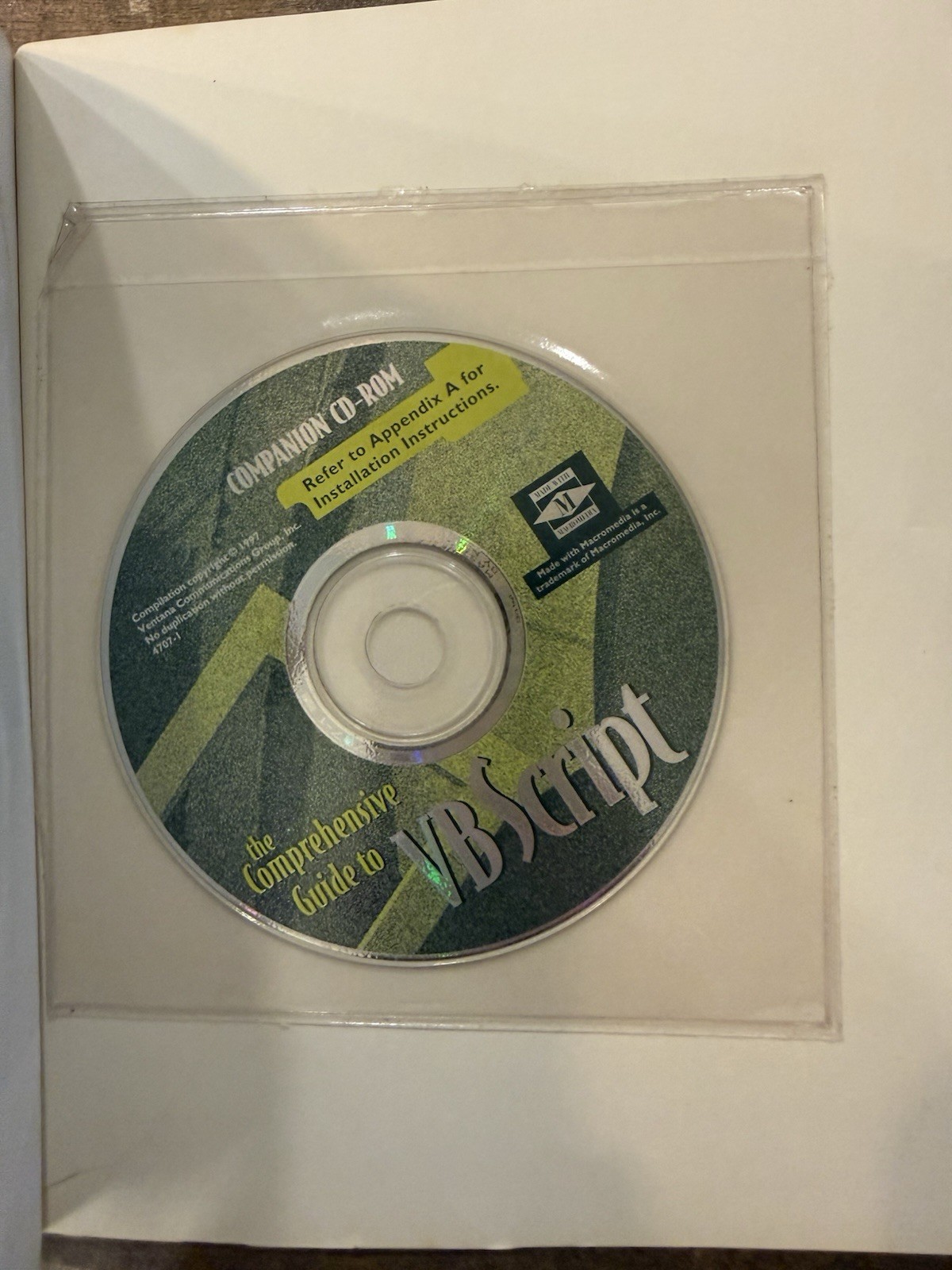 The Comprehensive Guide to Vb Script: The Encyclopedic Reference CD ROM IS NEW