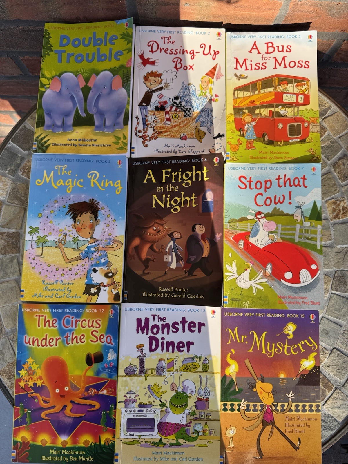 9 Usborne Very First Reading Books Preschool 3+ Homeschool Activities Puzzles
