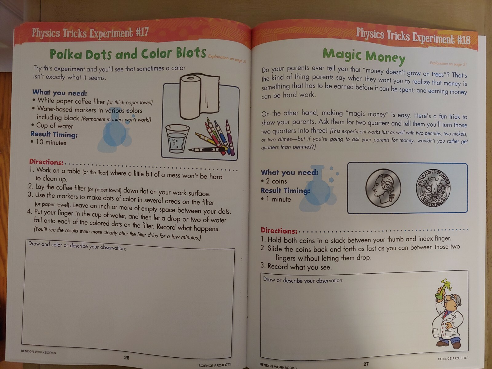 School Supplies: “Science Projects Discovery Workbook” Grades: 2-3/32 Pages NEW