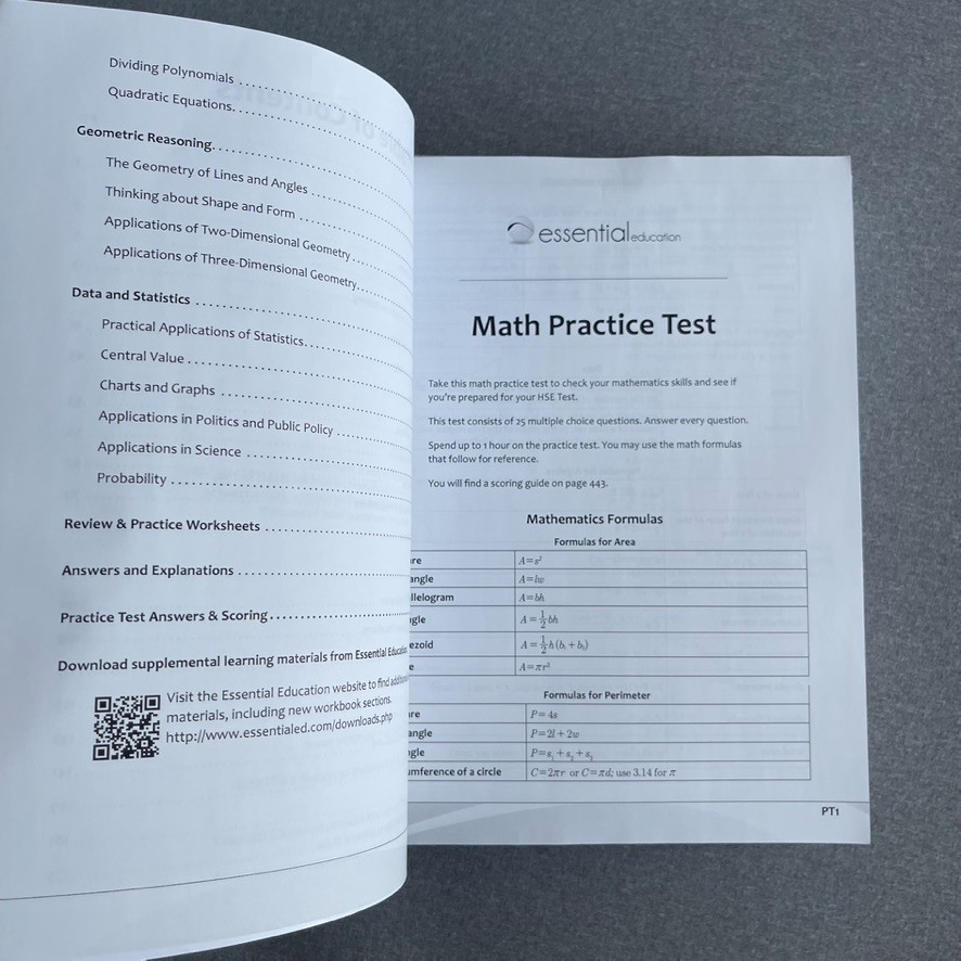 Essential Reading Skills, Preparation for High School Equivalency Tests Lot Of 3