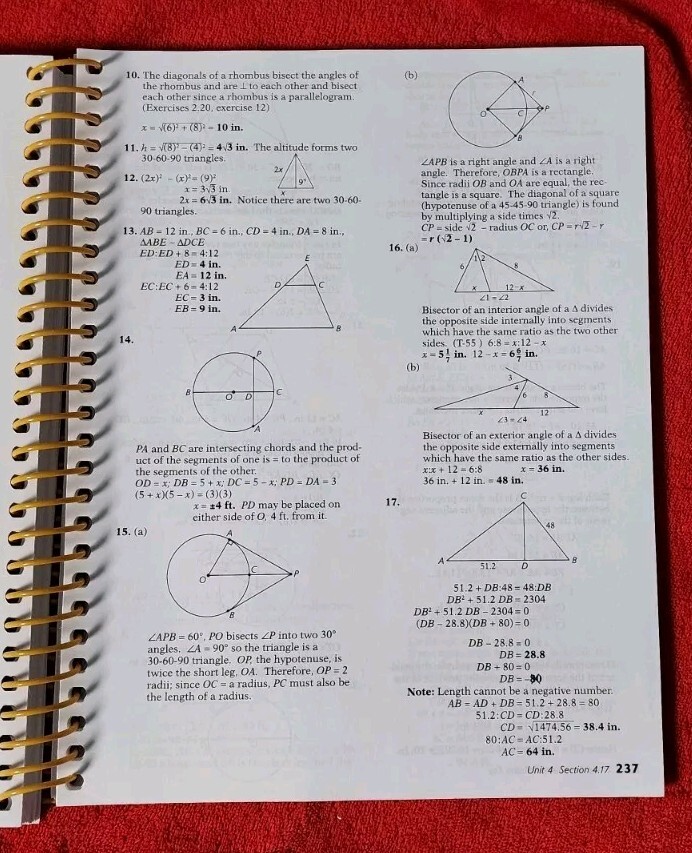 Abeka A Beka Book PLANE GEOMETRY SOLUTION KEY 2nd Edition SPIRAL 95397014 A