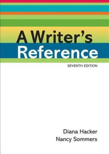 A Writers Reference – Plastic Comb By Hacker, Diana – GOOD