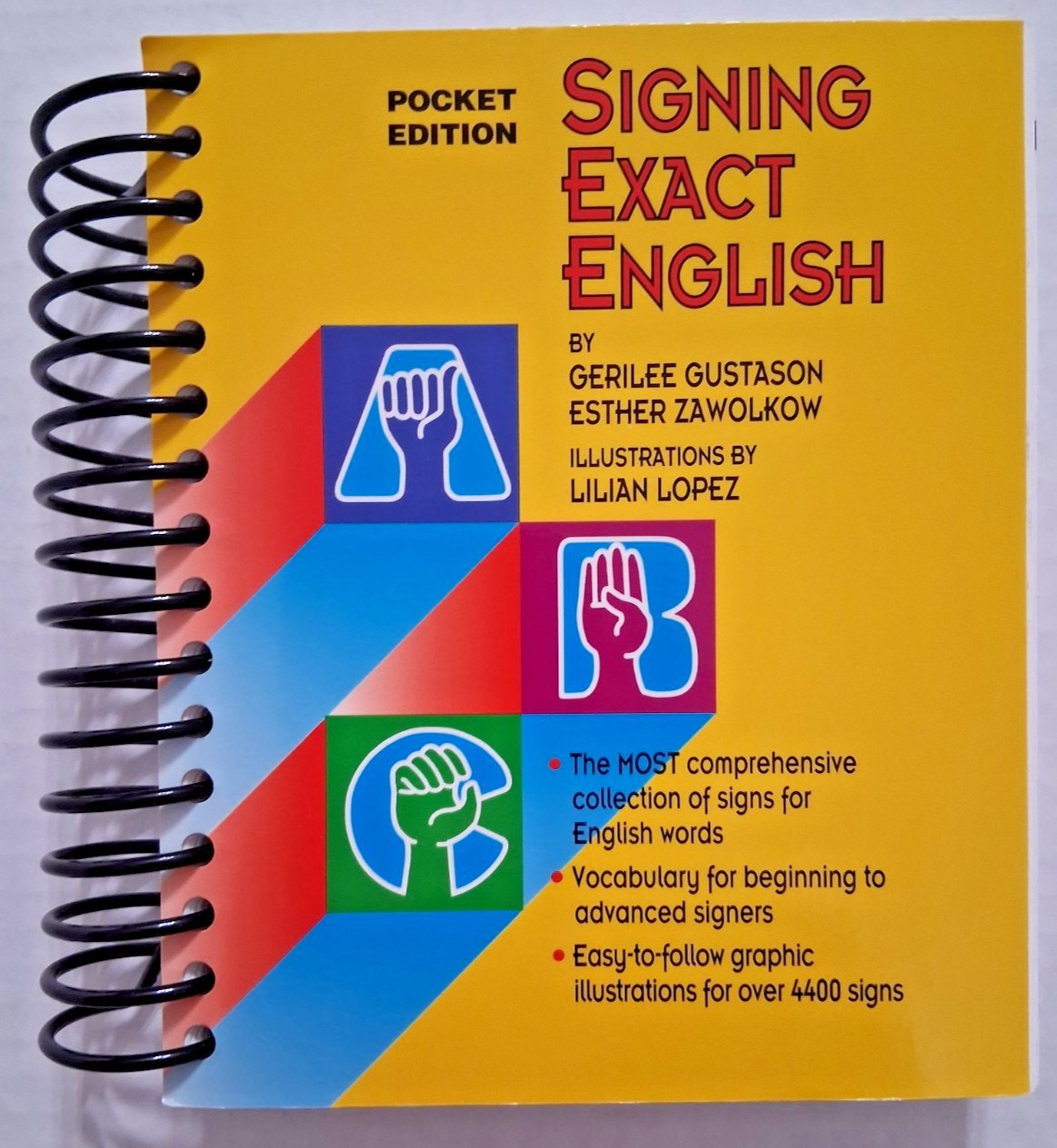 Signing Exact English book, Pocket Edition, 2006, Modern Signs Press, sign lang.