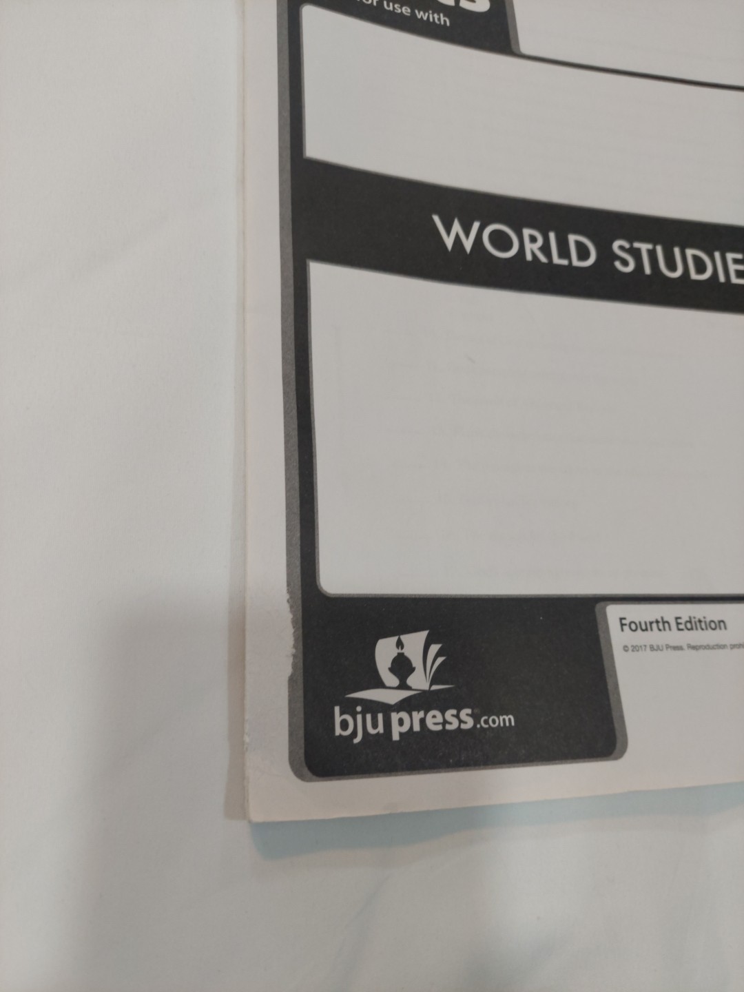 BJU Press World Studies Tests 4th Edition 501775 Fourth Edition Bob Jones 2017